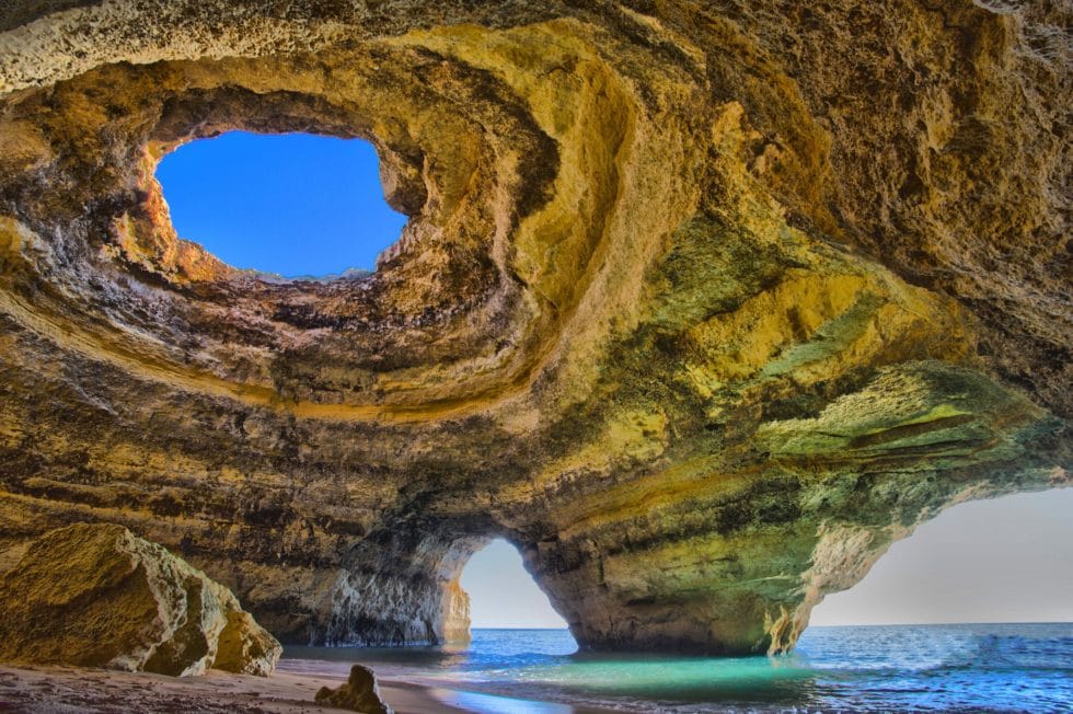 algarve, portugal travel, bengagil sea cave