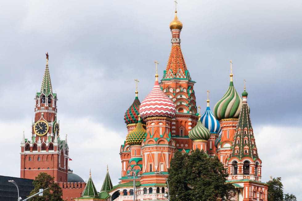 moscow, saint basil cathedral, spasskaya tower